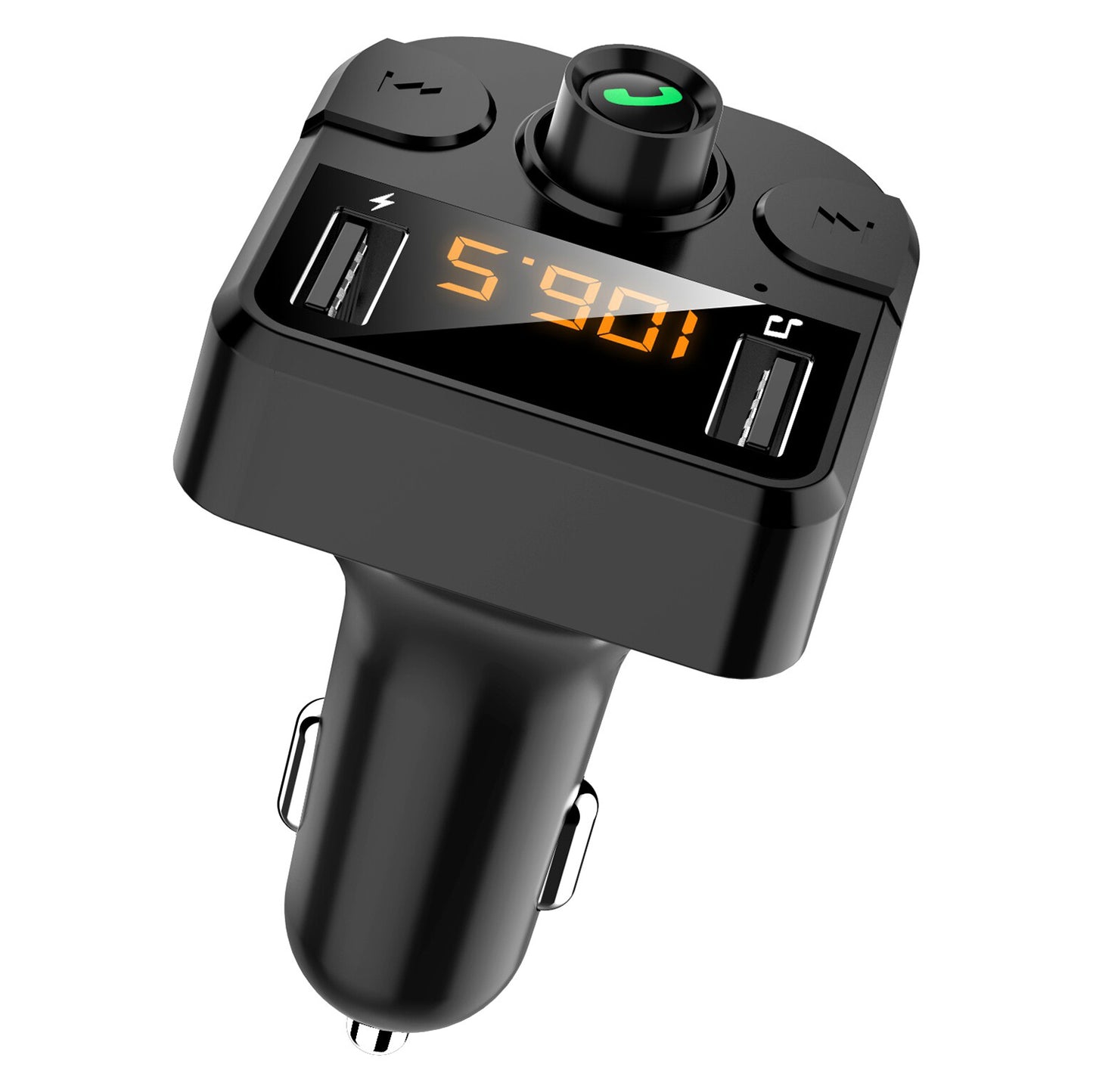 BT36B Dual USB Car Charger with FM Transmitter Bluetooth Hands-free FM Modulator Car Phone Charger