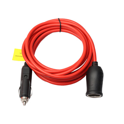 3.6M Heavy Duty Universal 12V/24V Cigarette Lighter Plug Male to Female Extension Cable with Socket 10A Fused