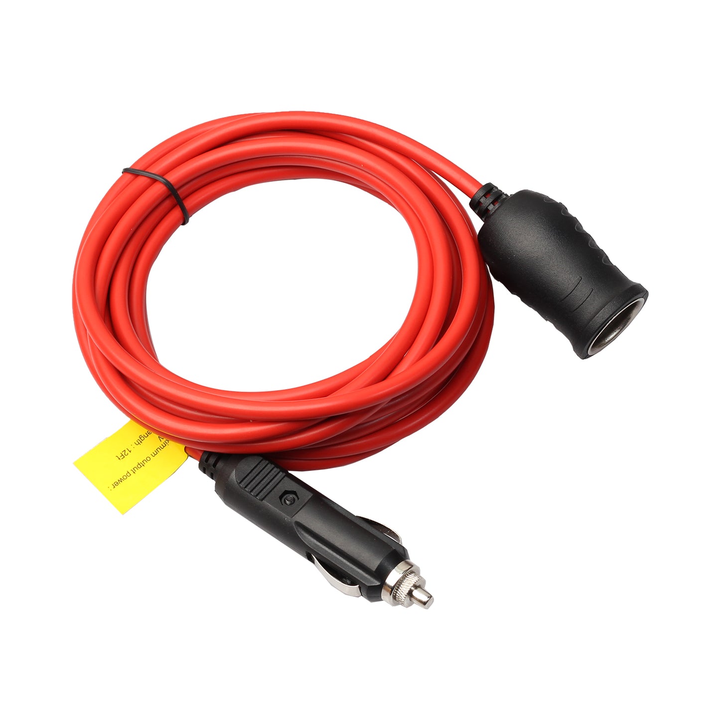 3.6M Heavy Duty Universal 12V/24V Cigarette Lighter Plug Male to Female Extension Cable with Socket 10A Fused