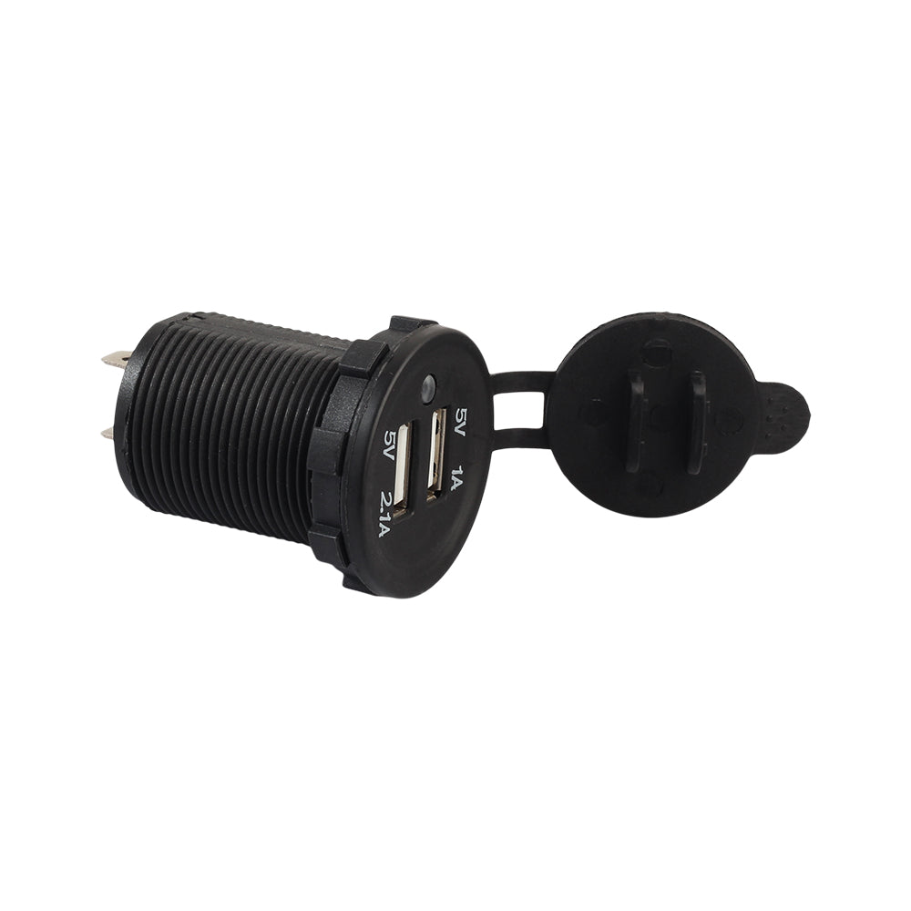 12V Dual USB Car Motorcycle Truck Cigarette Lighter Adapter Cellphone USB Charger for Car Socket Outlet Moto Accesories