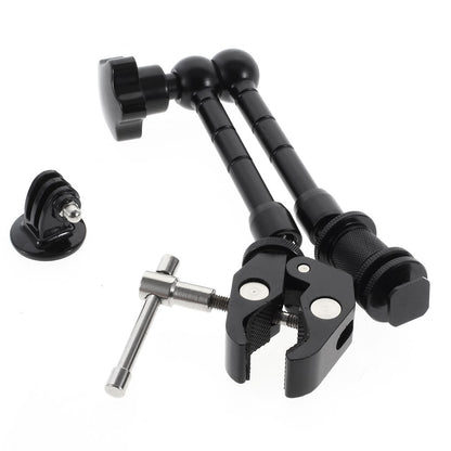 11 inches Magic Friction Arm + Super Clamp Claws Clip + Adapter for Camera Camcorder / LCD / LED light / DSLR Rig