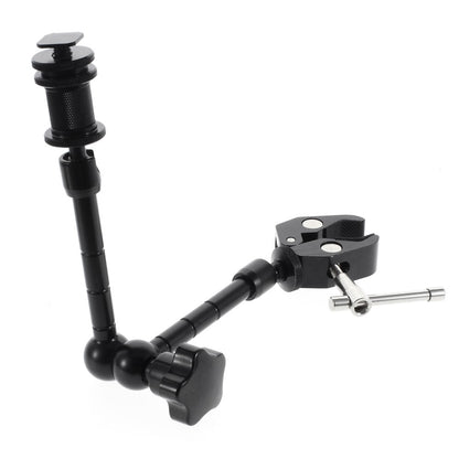 11 inches Magic Friction Arm + Super Clamp Claws Clip + Adapter for Camera Camcorder / LCD / LED light / DSLR Rig