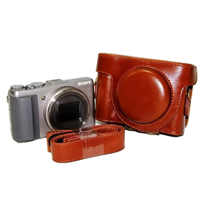 PU Leather Camera Protective Case Pouch with Shoulder Strap for Sony HX60/HX50/HX30