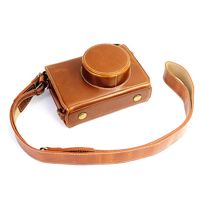 Protective Leather Camera Case Bag with Shoulder Strap for Fujifilm X100/X100S/X100M/X100T