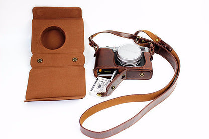 Protective Leather Camera Case Bag with Shoulder Strap for Fujifilm X100/X100S/X100M/X100T