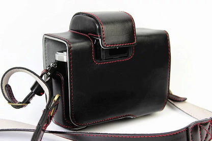 PU Leather Camera Protective Case + Strap for Olympus EM10/EM10II Digital Camera