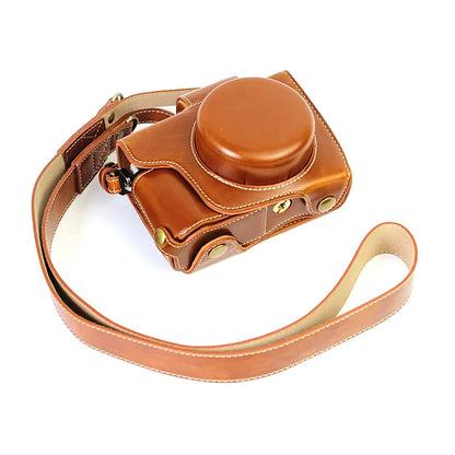 PU Leather Camera Protective Case + Strap for Olympus EM10/EM10II Digital Camera