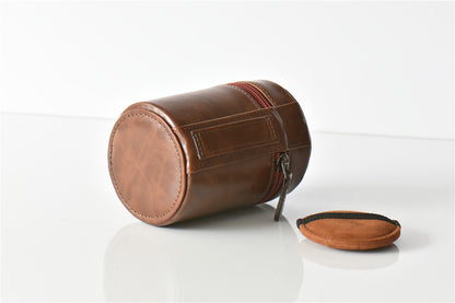 Camera Lens Pocket PU Leather Case for Nikon Canon Sony Fujifilm etc