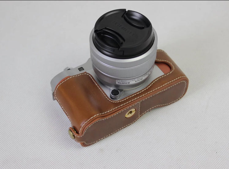 PU Leather Half Case Bag for Fujifilm X-A5 Digital Camera