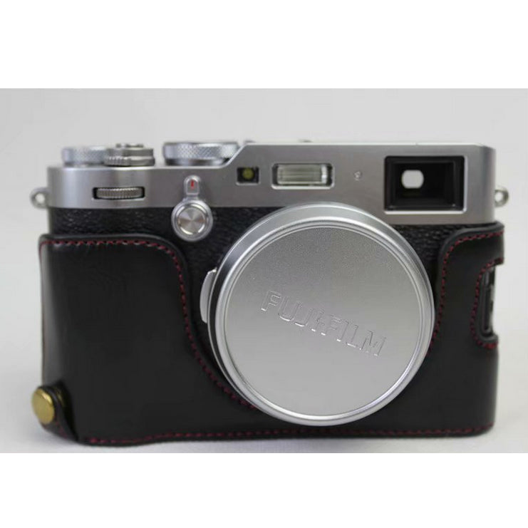 PU Leather Half Camera Protection Cover for Fujifilm X100F