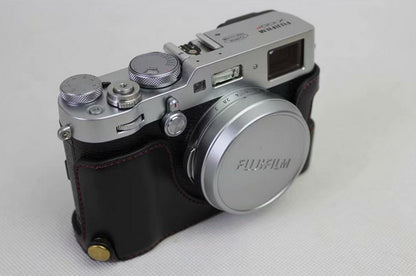 PU Leather Half Camera Protection Cover for Fujifilm X100F