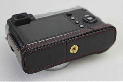 PU Leather Half Camera Protection Cover for Fujifilm X100F