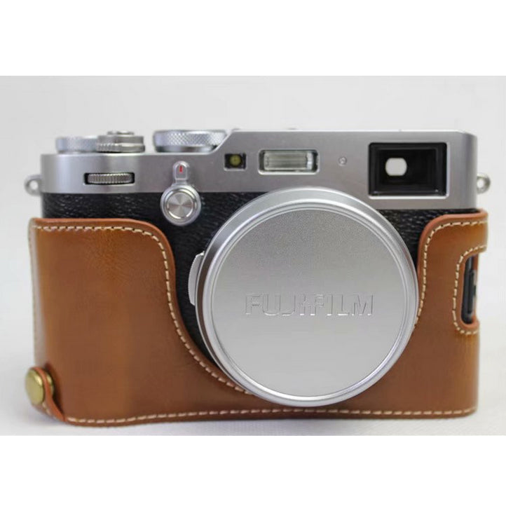 PU Leather Half Camera Protection Cover for Fujifilm X100F