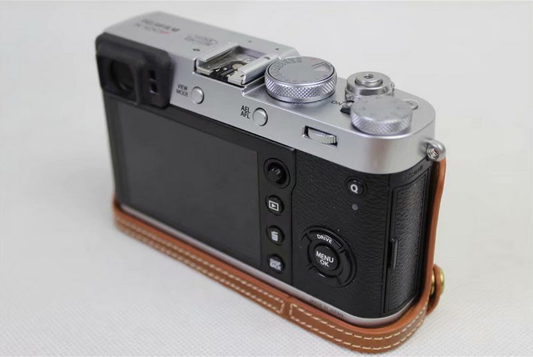 PU Leather Half Camera Protection Cover for Fujifilm X100F