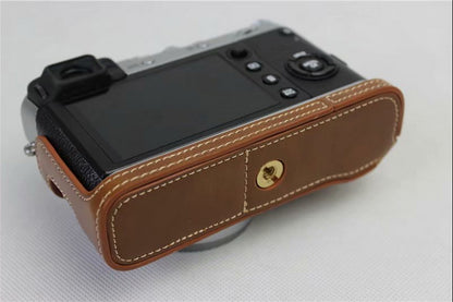 PU Leather Half Camera Protection Cover for Fujifilm X100F