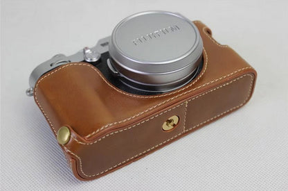 PU Leather Half Camera Protection Cover for Fujifilm X100F