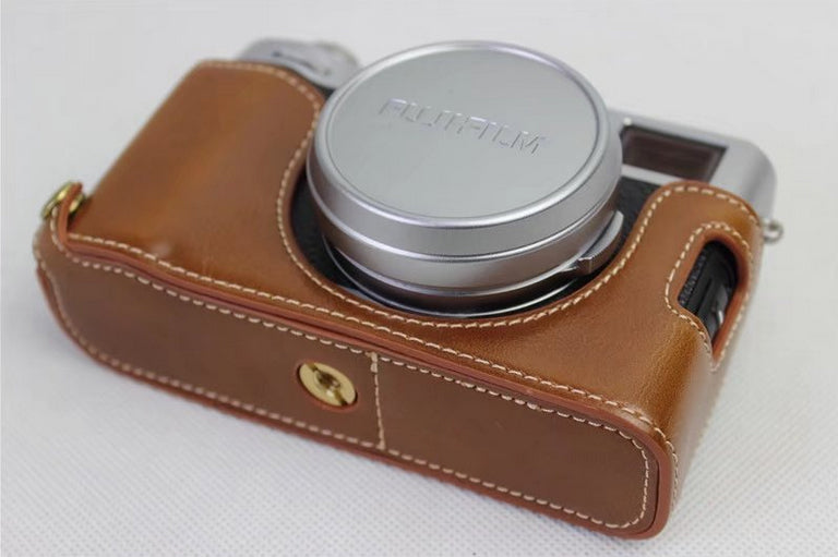 PU Leather Half Camera Protection Cover for Fujifilm X100F