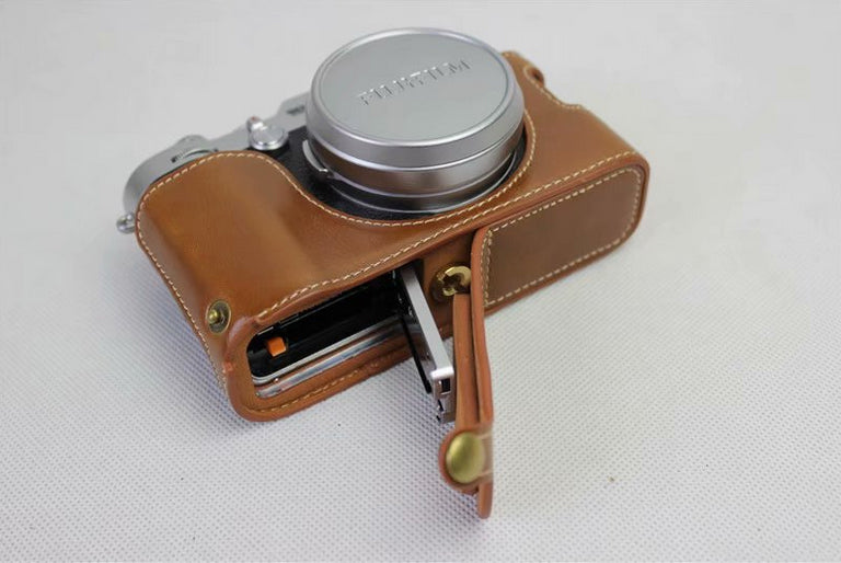 PU Leather Half Camera Protection Cover for Fujifilm X100F