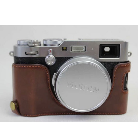 PU Leather Half Camera Protection Cover for Fujifilm X100F