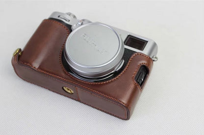 PU Leather Half Camera Protection Cover for Fujifilm X100F