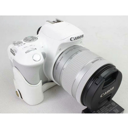 PU Leather Half Bottom Camera Protection Case for Canon EOS 200D