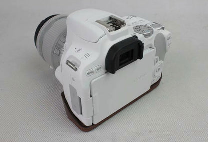 PU Leather Half Bottom Camera Protection Case for Canon EOS 200D