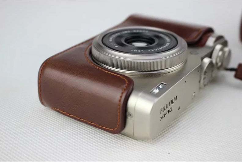 PU Leather Protective Camera Case Bag for Fujifilm XF10 Digital Compact Camera