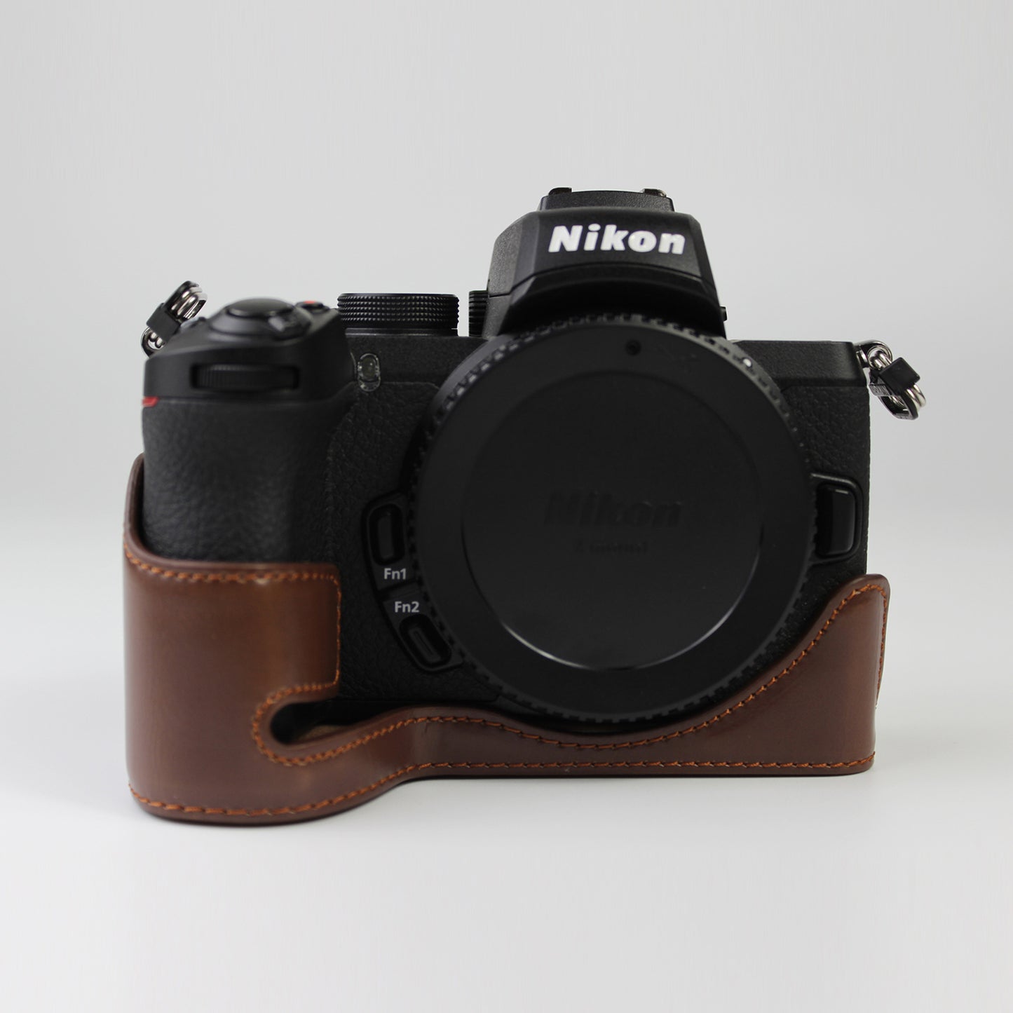 Quality PU Leather Half Bottom Protective Case for Nikon Z50