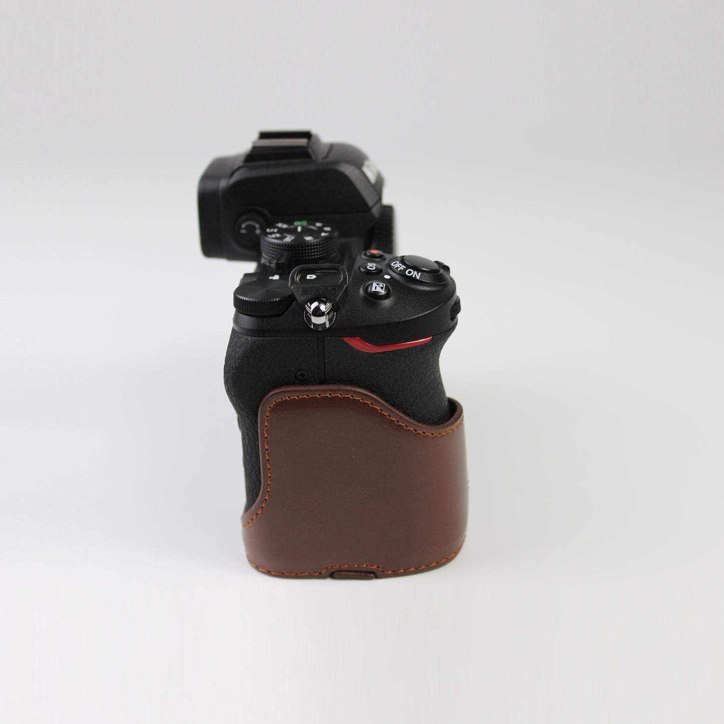 Quality PU Leather Half Bottom Protective Case for Nikon Z50