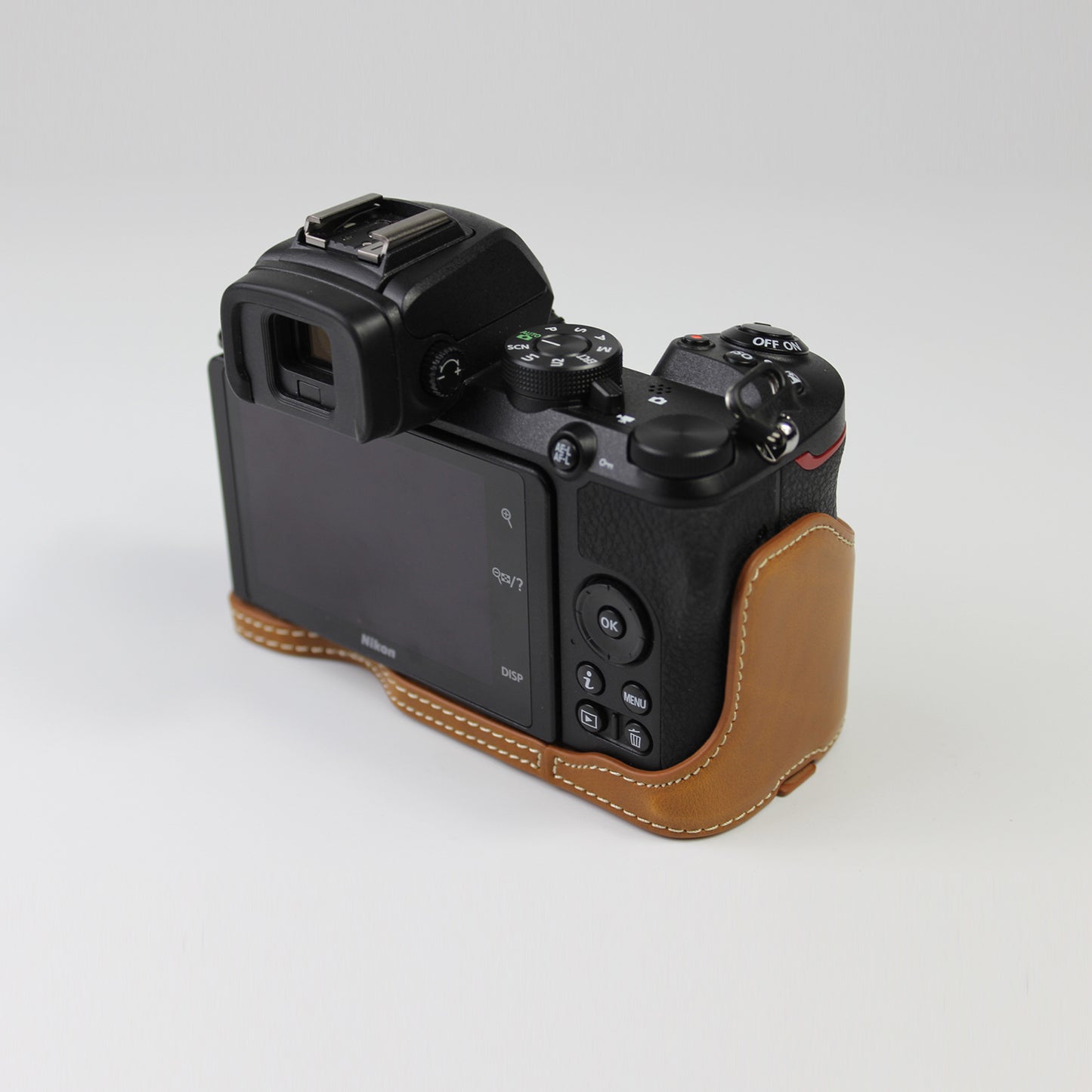 Quality PU Leather Half Bottom Protective Case for Nikon Z50