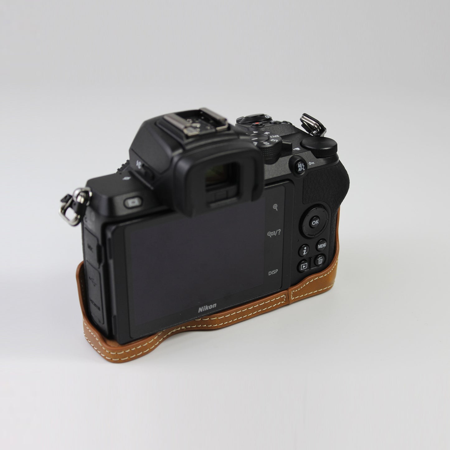 Quality PU Leather Half Bottom Protective Case for Nikon Z50