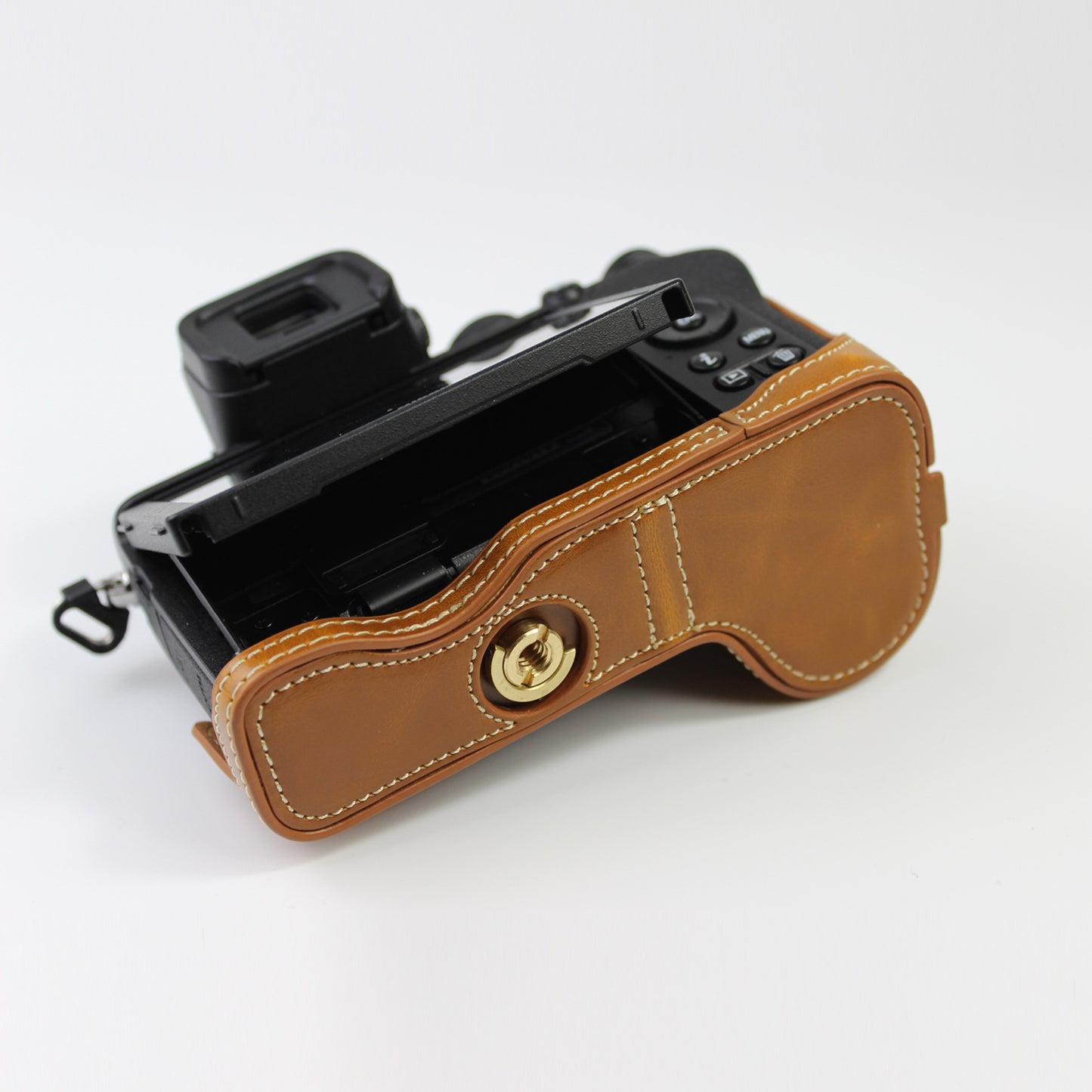 Quality PU Leather Half Bottom Protective Case for Nikon Z50