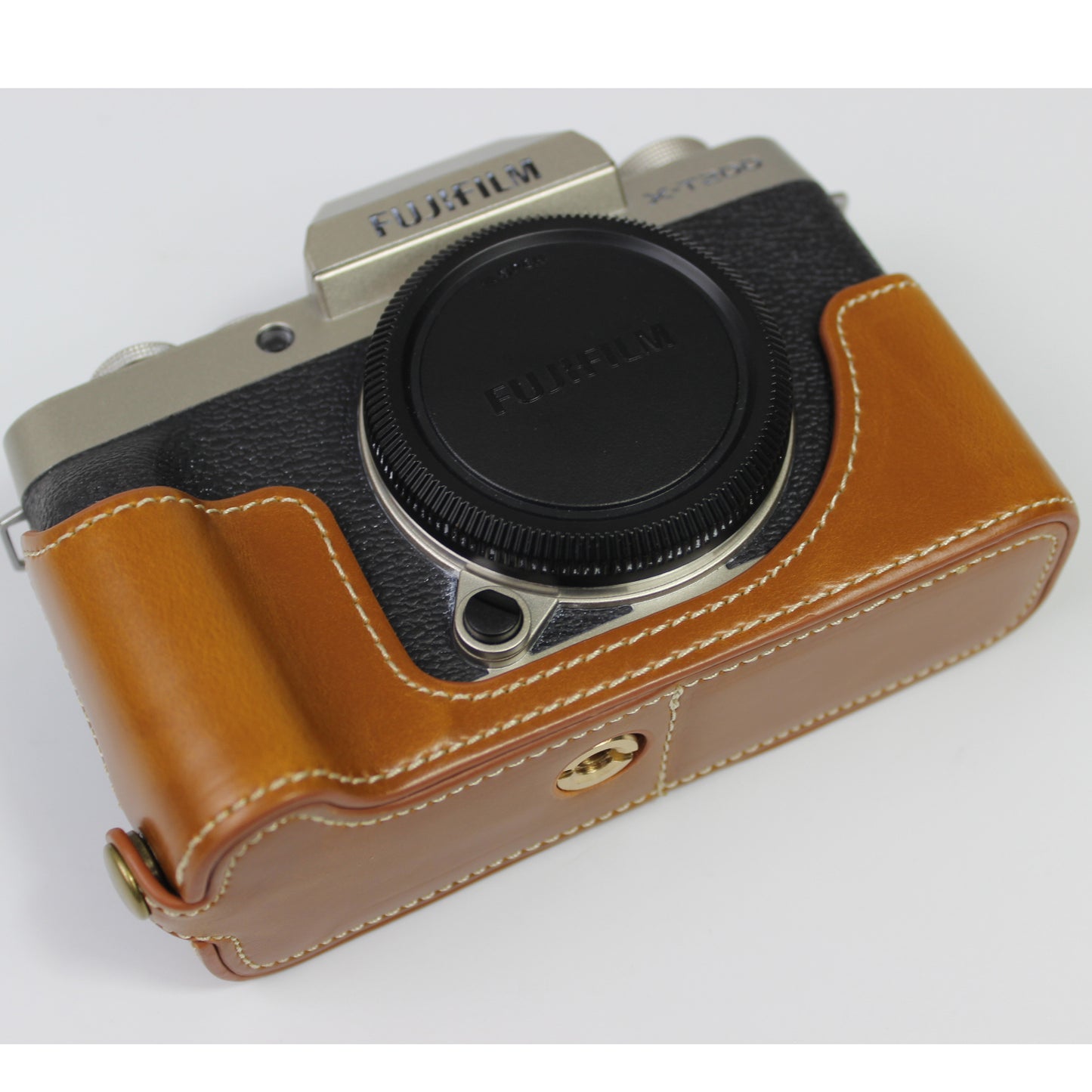 PU Leather Camera Half Cover Case for Fujifilm Fuji X-T200/XT200