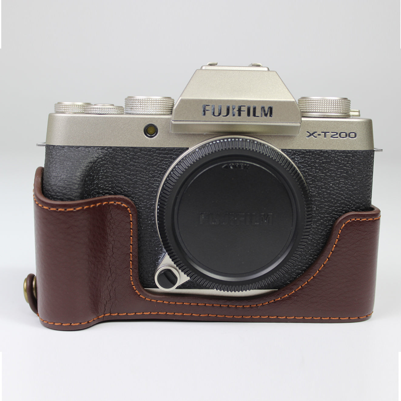 Genuine Leather Camera Half Case for Fujifilm Fuji X-T200/XT200