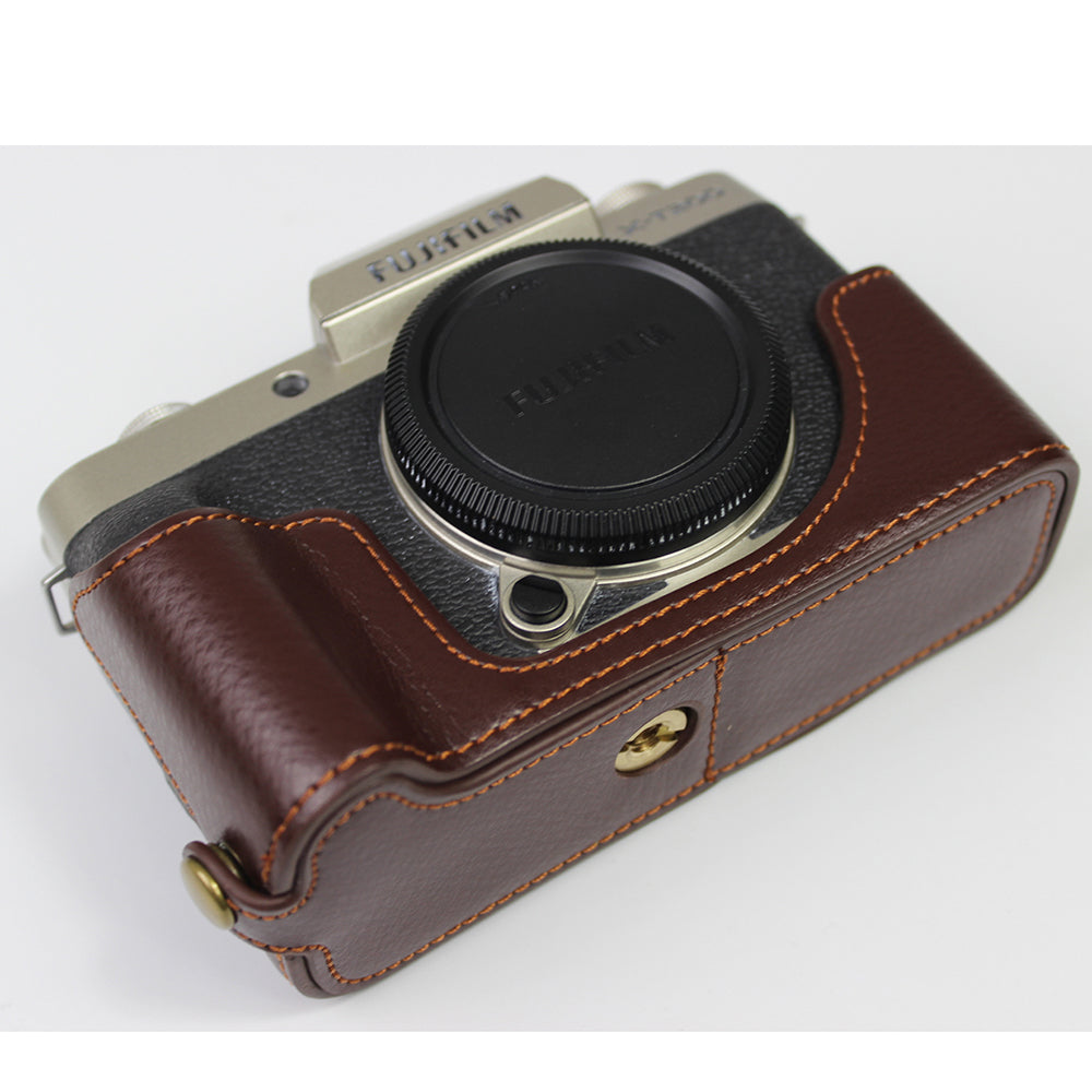 Genuine Leather Camera Half Case for Fujifilm Fuji X-T200/XT200