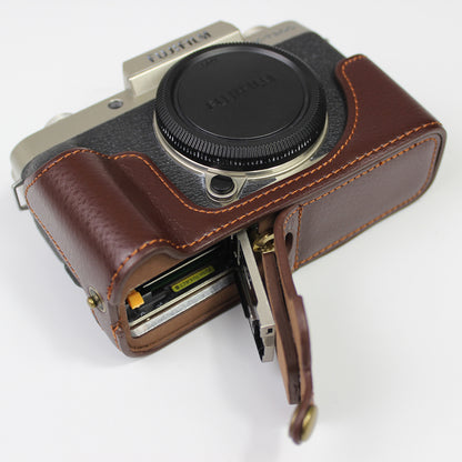 Genuine Leather Camera Half Case for Fujifilm Fuji X-T200/XT200