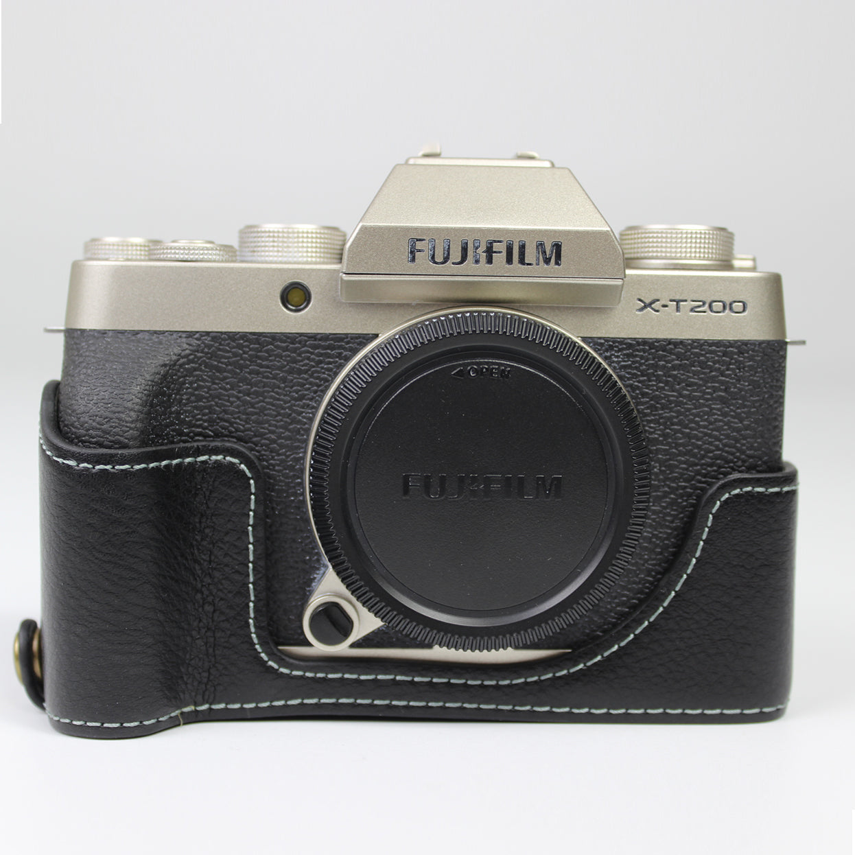 Genuine Leather Camera Half Case for Fujifilm Fuji X-T200/XT200