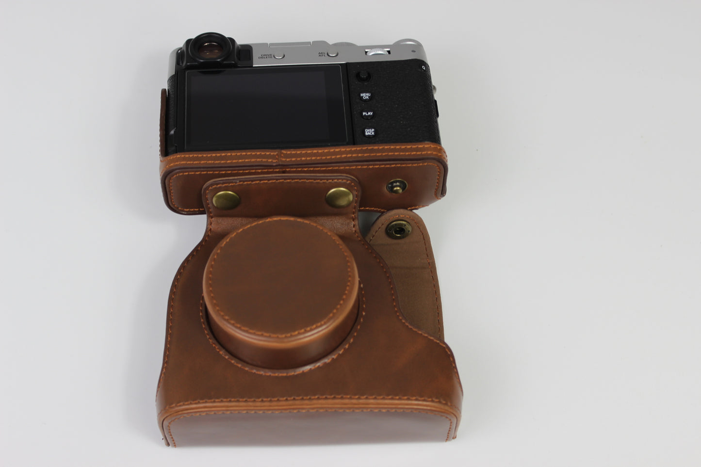 PU Leather Half Camera Case Bag Protector for Fujifilm Fuji X100V