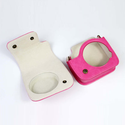 PU Leather Protective Case Cover with Shoulder Strap for Fujifilm Instax Mini 11