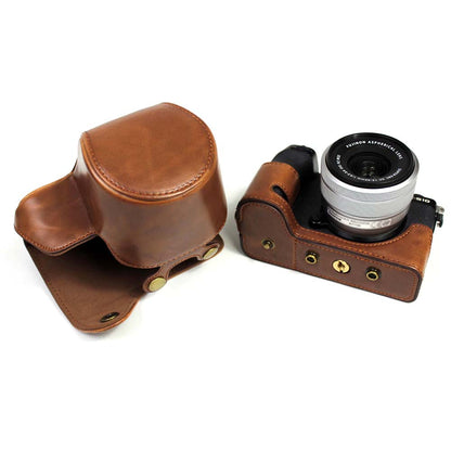 PU Leather Half Camera Case Cover for Fujifilm Fuji X-S10