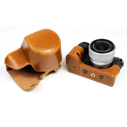 PU Leather Half Camera Case Cover for Fujifilm Fuji X-S10