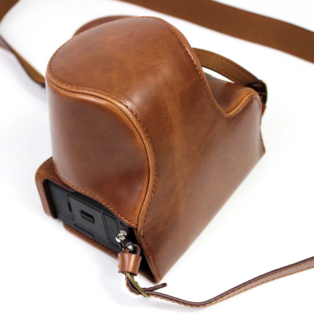 PU Leather Half Camera Case Cover for Sony A7C Camera