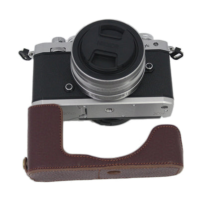 Genuine Leather Camera Bottom Case Protective Half Body Cover with Battery Opening for Nikon Z fc