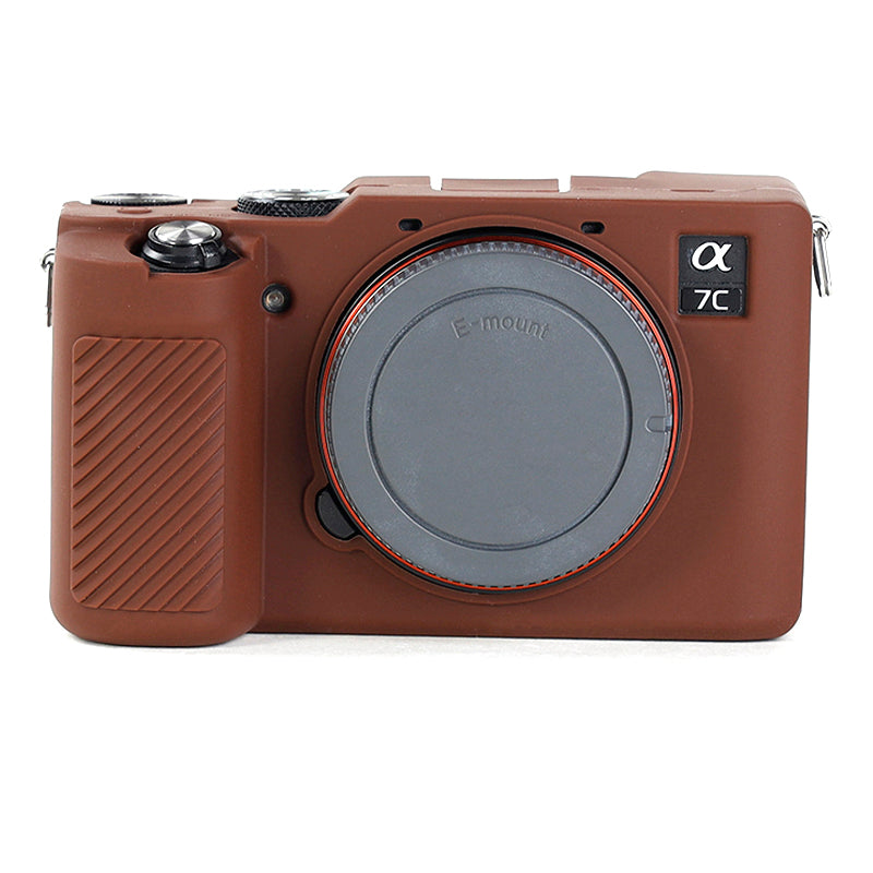 For Sony A7C Anti-slip Dust-proof Anti-collision Silicone ILDC Camera Protective Cover Case