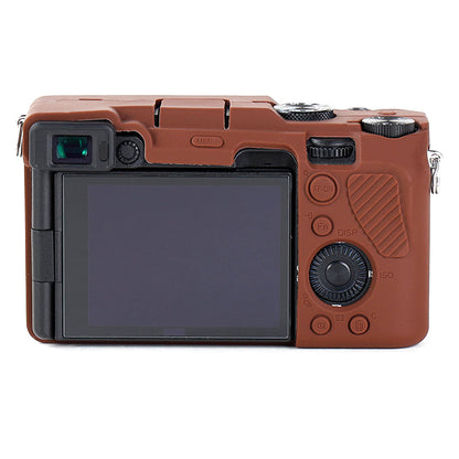 For Sony A7C Anti-slip Dust-proof Anti-collision Silicone ILDC Camera Protective Cover Case