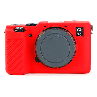 For Sony A7C Anti-slip Dust-proof Anti-collision Silicone ILDC Camera Protective Cover Case