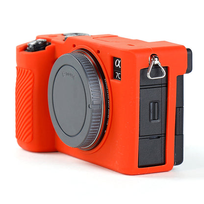 For Sony A7C Anti-slip Dust-proof Anti-collision Silicone ILDC Camera Protective Cover Case