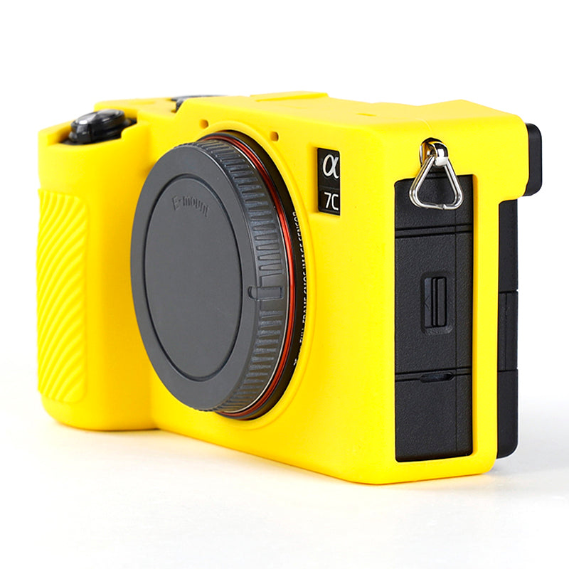 For Sony A7C Anti-slip Dust-proof Anti-collision Silicone ILDC Camera Protective Cover Case