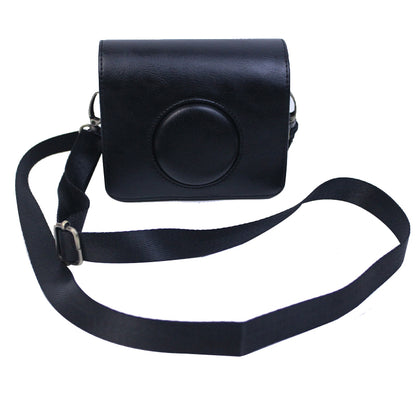 For Fujifilm Instax Mini Evo Horizontal Vintage PU Leather Camera Case Camera Bag with Shoulder Strap