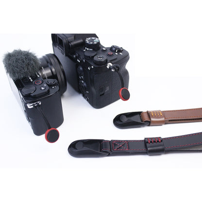 For Fujifilm XT4 XS10 Sony A7M4 A7r3 Quick Release Carrying Rope PU Leather Camera Hanging Strap